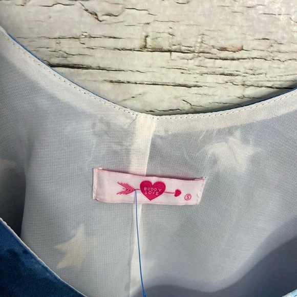 Buddy Love - Star Top blue size small tank top white - Picture 5 of 8